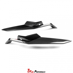 Dry Carbon Fiber Front Bumper Trim For Chevrolet Corvette C8 Z06 Z07 & E-Ray 2020-2026