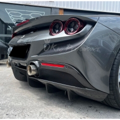 OEM Style Dry Carbon Fiber Rear Diffuser For Ferrari F8 Tributo Spider 2019-2022