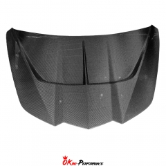 StreetHunter Style Carbon Fiber Front Hood Bonnet For Chevrolet Corvette C8 Stingray Z51 & E-Ray & Z06 Z07 2020-2026