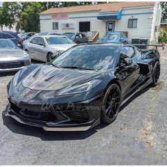 StreetHunter Style Carbon Fiber Front Hood Bonnet For Chevrolet Corvette C8 Stingray Z51 & E-Ray & Z06 Z07 2020-2026