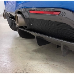 OEM Style Dry Carbon Fiber Rear Diffuser For Ferrari F8 Tributo Spider 2019-2022