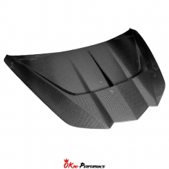 StreetHunter Style Dry Carbon Fiber Front Hood Bonnet For Chevrolet Corvette C8 Stingray Z51 & E-Ray & Z06 Z07 2020-2026