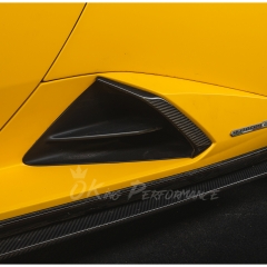 OEM Style Dry Carbon Fiber Side Skirt Air Intake Trim For Lamborghini Huracan EVO & EVO RWD & Tecnica 2019-2025