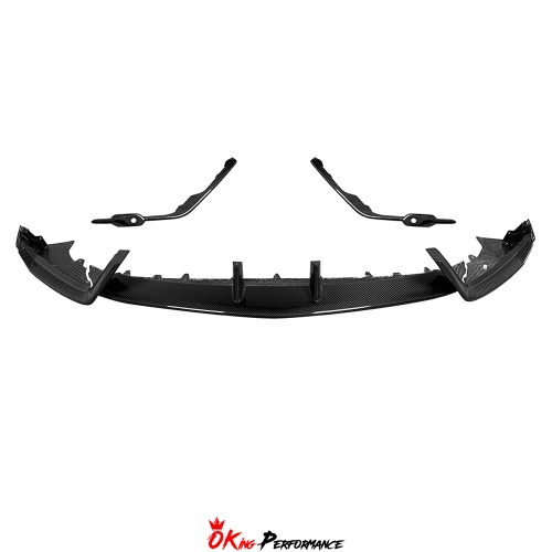 Performante Style Dry Carbon Fiber Front Lip & Front Bumper Trim For Lamborghini URUS S 2023-2025