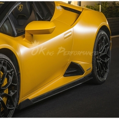 OEM Style Dry Carbon Fiber Side Skirt Air Intake Trim For Lamborghini Huracan EVO & EVO RWD & Tecnica 2019-2025
