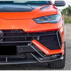 Performante Style Dry Carbon Fiber Front Lip & Front Bumper Trim For Lamborghini URUS S 2023-2025