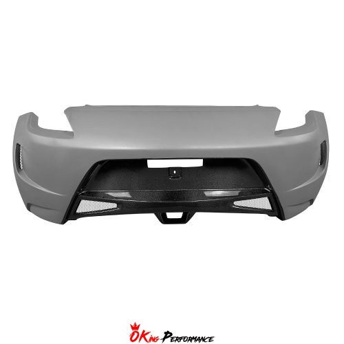 Amuse Style Partial Carbon Fiber Rear Bumper For Nissan 370Z Z34 2008-2019