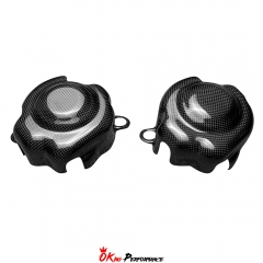 Dry Carbon Fiber Engine Bay Fuel Pump Cover For Ferrari 458 Italia Spider 2009-2015