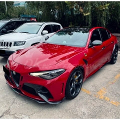 GTAM Widebody Style Dry Carbon Fiber With Portion Primer Wide Front Bumper & Fender For Alfa Romeo Giulia 2016-2023