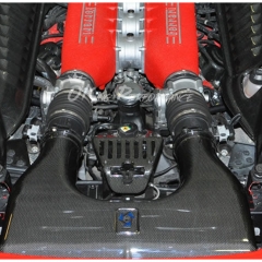 Dry Carbon Fiber Engine Bay Lock Cover For Ferrari 458 Italia Spider 2009-2015