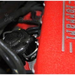 Dry Carbon Fiber Engine Bay Fuel Pump Cover For Ferrari 458 Italia Spider 2009-2015