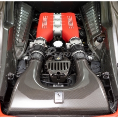 Dry Carbon Fiber Engine Bay Cover Set For Ferrari 458 Italia & Speciale 2009-2015