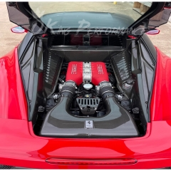 Dry Carbon Fiber Engine Bay Cover Set For Ferrari 458 Italia & Speciale 2009-2015