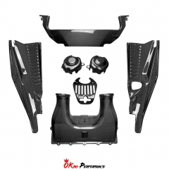 Dry Carbon Fiber Engine Bay Cover Set For Ferrari 458 Italia & Speciale 2009-2015