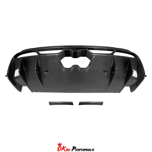GTAM Style Dry Carbon Fiber Rear Diffuser For Alfa Romeo Giulia QV Quadrifoglio 2016-2023
