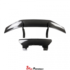Performante Style Dry Carbon Fiber Rear Spoiler Wing With Trunk Lid For Lamborghini Huracan LP610 & LP580 & EVO & Tecnica 2014-2025
