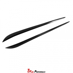 OEM Style Carbon Fiber Side Skirt Trim For Alfa Romeo Giulia Quadrifoglio 2016-2023