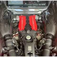 Dry Carbon Fiber Engine Bay Kit (Replacement) For Ferrari 488 GTB 2015-2019