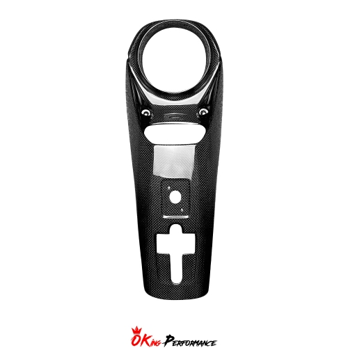 Dry Carbon Fiber Engine Bay Lock Latch Cover Replacement For Ferrari F8 Tributo Spider 2019-2022