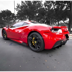 Dry Carbon Fiber Side Skirt For Ferrarir 488 GTB Spider 2015-2019