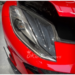 Mansory Style Dry Carbon Fiber Front Light Air Vents For Ferrari 812 Superfast GTS 2017-2023