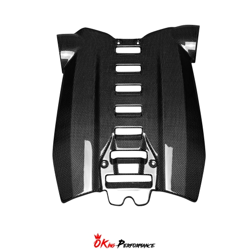 Dry Carbon Fiber Engine Cover (Replacement) For Ferrari 488 GTB Spider 2015-2019