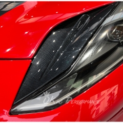 Mansory Style Dry Carbon Fiber Front Light Air Vents For Ferrari 812 Superfast GTS 2017-2023