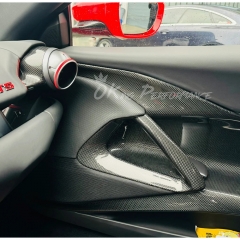 Dry Carbon Fiber Interiors Kits Door Handle For Ferrari 812 Superfast GTS 2017-2023