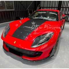 Mansory Style Dry Carbon Fiber Front Light Air Vents For Ferrari 812 Superfast GTS 2017-2023