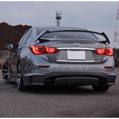 Skyline 400R Impul 537S Style Honeycomb Carbon Fiber Spoiler For INFINITI Q50 2013-2024