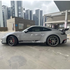 Techart Style Dry Carbon Fiber Side Skirt For Porsche 911 Carrera & S 992 992.1 992.2 2019-2028
