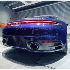 OEM Style Dry Carbon Fiber Rear Diffuser For Porsche 911 Carrera 992 992.1 2019-2023