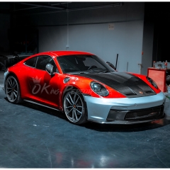 GT3 Style Conversion Body Kit For Porsche 911 Carrera & S 992 992.1 2019-2023 Partial Visible Dry Carbon Fiber Version