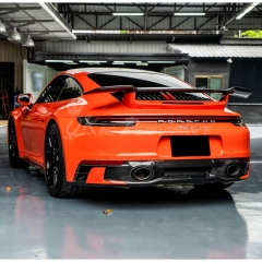 OEM Style Dry Carbon Fiber Rear Diffuser For Porsche 911 Carrera S 992 992.1 2019-2023