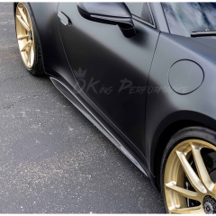 GT3 Style Dry Carbon Fiber Side Skirt For Porsche 911 Carrera & S 992 992.1 992.2 2019-2028