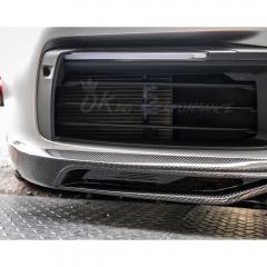 TechArt Style Dry Carbon Fiber Front Lip For Porsche 911 992 Carrera S 2019-2023