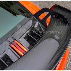 GT3 V2 Style Full Dry Carbon Fiber Rear Spoiler & Engine Cover & Base Lid Set For Porsche 911 Carrera & S 992 992.1 992.2 2019-2028