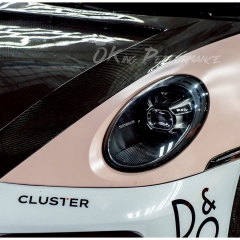 TopCar Style Fenders For Porsche 911 Carrera & S & Turbo S 992 992.1 992.2 2019-2028 Partial Visible Dry Carbon Fiber Version