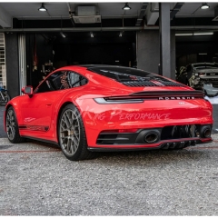 Techart Style Dry Carbon Fiber Rear Diffuser For Porsche 911 Carrera & S 992 992.1 2019-2023