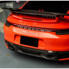OEM Style Dry Carbon Fiber Rear Diffuser For Porsche 911 Carrera S 992 992.1 2019-2023