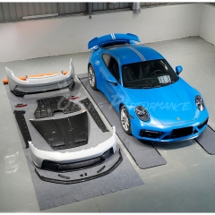 GT3 Style Conversion Body Kit For Porsche 911 Carrera & S 992 992.1 2019-2023 Partial Visible Dry Carbon Fiber Version