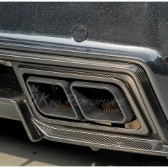 TopCar Style Rear Bumper For Porsche 911 Carrera & S 992 992.1 2019-2023 Partial Visible Dry Carbon Fiber Version