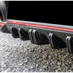 Techart Style Dry Carbon Fiber Rear Diffuser For Porsche 911 Carrera & S 992 992.1 2019-2023