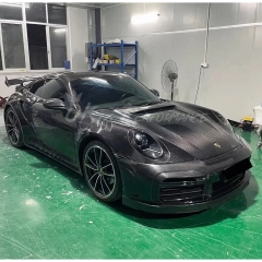 TopCar Stinger Style Dry Carbon Fiber Front Bumper For Porsche 911 Carrera & S & Turbo S 992 992.1 992.2 2019-2028
