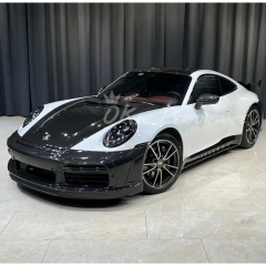 TopCar Stinger Style Dry Carbon Fiber Front Bumper For Porsche 911 Carrera & S & Turbo S 992 992.1 992.2 2019-2028