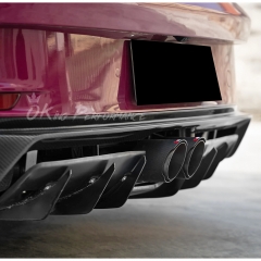 GT3 Style Rear Bumper Assemble For Porsche 911 Carrera & S 992 992.1 2019-2023 Partial Visible Dry Carbon Fiber Version