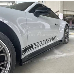 Techart Style Dry Carbon Fiber Side Skirt For Porsche 911 Carrera & S 992 992.1 992.2 2019-2028