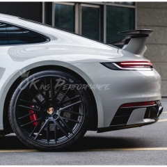 Sport Design Style Dry Carbon Fiber Rear Spoiler Wing With Primered Base Lid For Porsche 911 Carrera & S 992 992.1 992.2 2019-2028