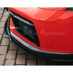 TechArt Style Dry Carbon Fiber Front Lip For Porsche 911 992 Carrera S 2019-2023