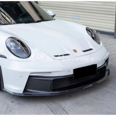 GT3 Style Front Bumper For Porsche 911 Carrera & S & Turbo S 992 992.1 992.2 2019-2028 Partial Visible Dry Carbon Fiber Version